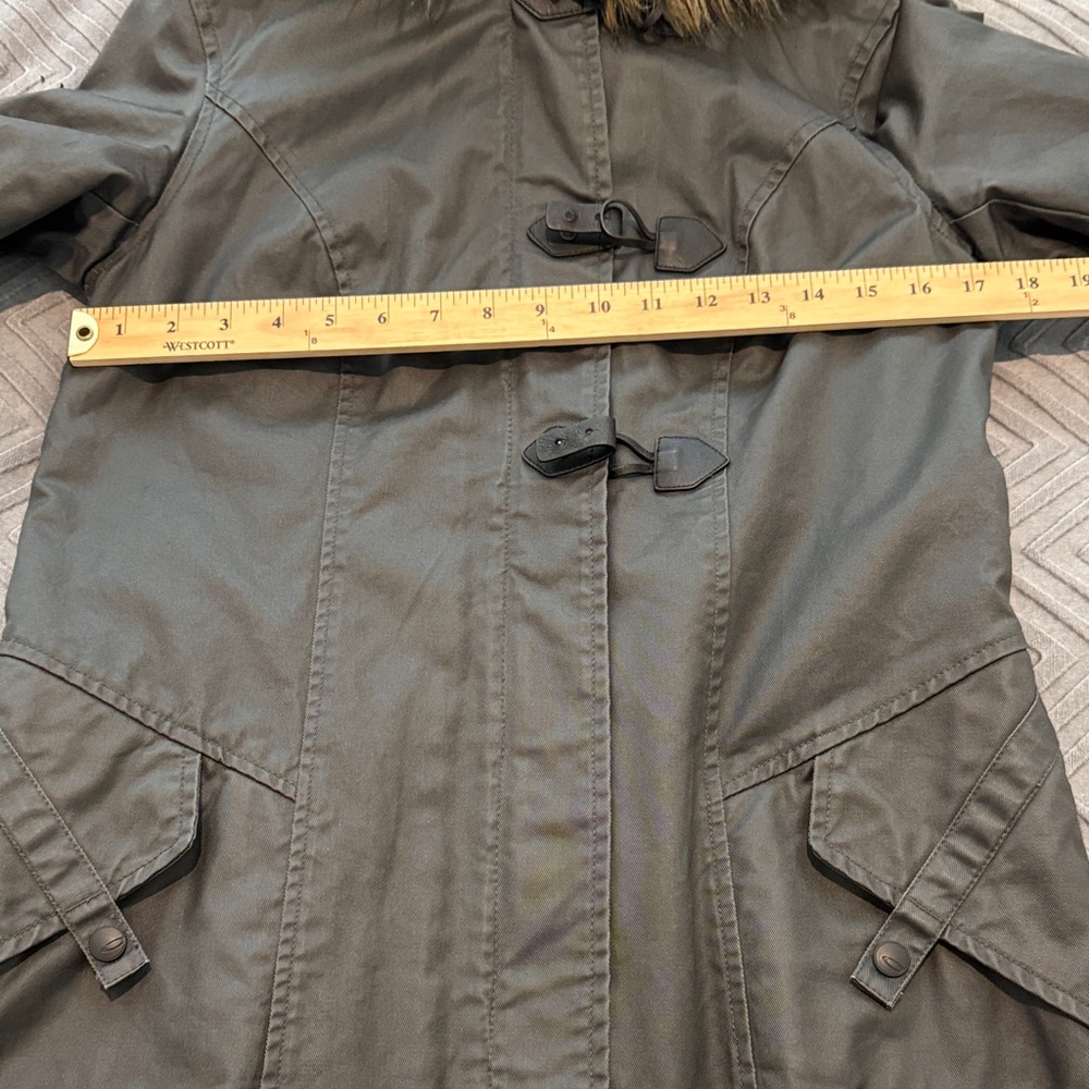Oakley Parka Anorak Coat with Faux Fur Lined Hood Size XS - Picture 8 of 12